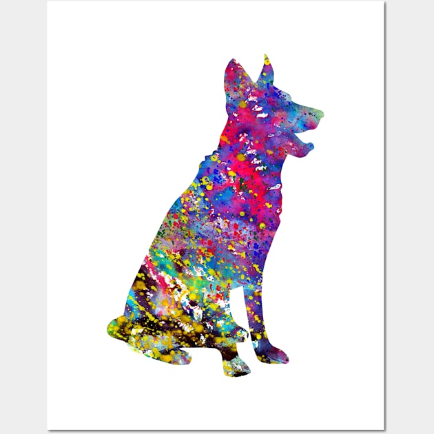 German Shepherd Wall Art by erzebeth